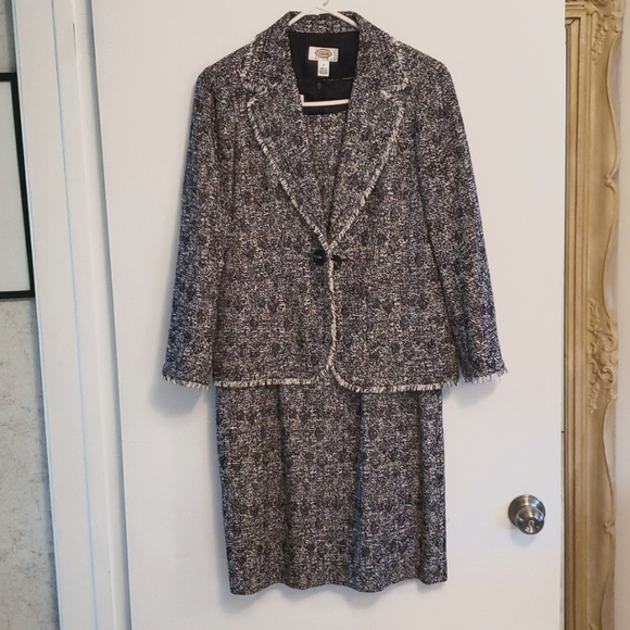 Talbots Tweed Dress & Jacket Suit EUC 8P - Picture 1 of 16